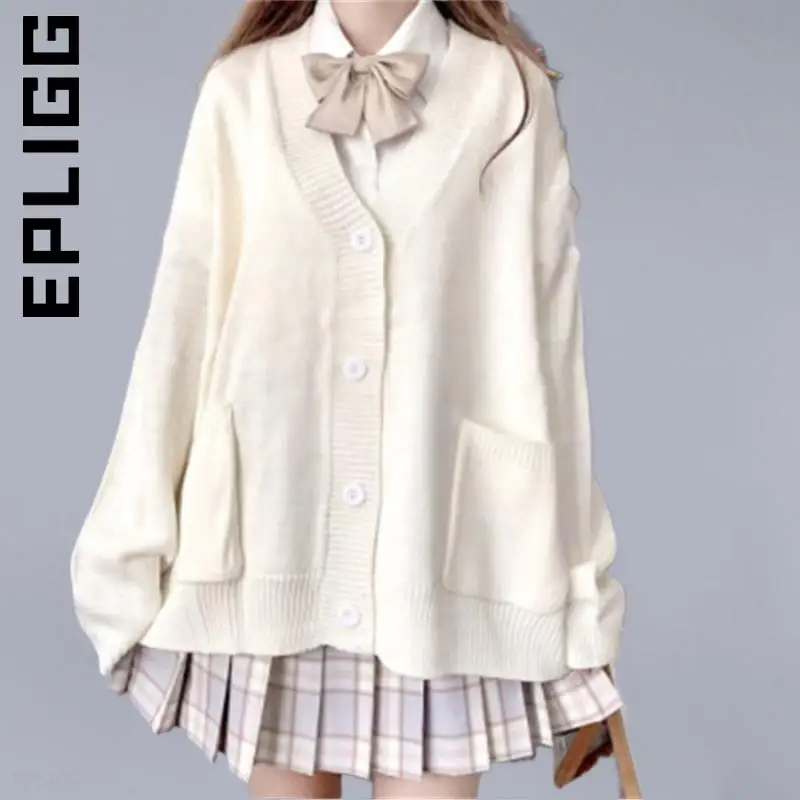 

Свитер Epligg, вязаный кардиган, модная женская винтажная стильная куртка, базовые простые свитера, женское шикарное элегантное женское пальт...