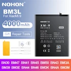 Аккумулятор Nohon BM3L для Xiaomi Mi 9 8 6 Max2 BM50 BM3M BM3E BM3K BN41 BN43 BM3A BM39 BN4A BN46 для Xiaomi Redmi Note 8 7 4 4A