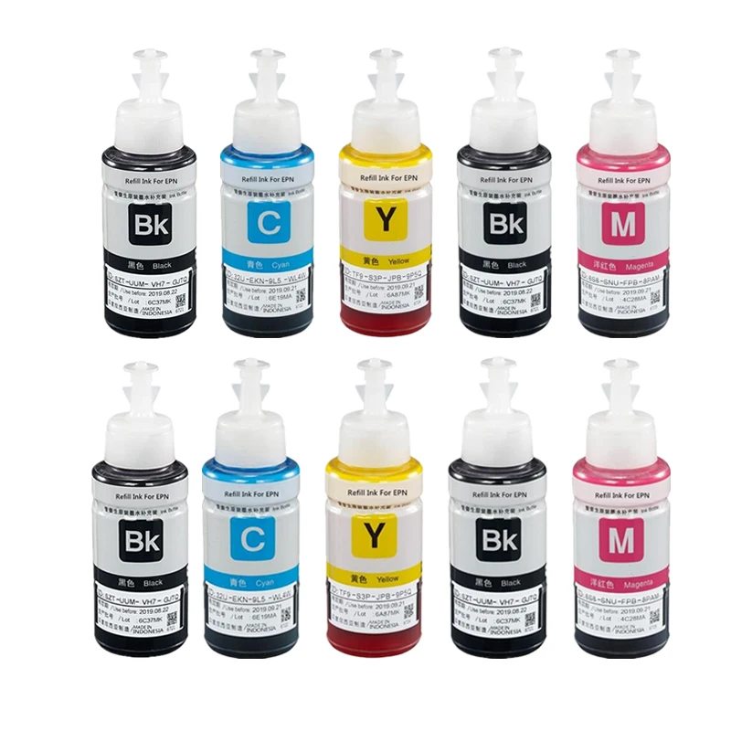 4Color 70ml Dye Refill Ink for Epson L100 L110 L120 L132 L210 L222 L300 L312 L355 L350 L362 L366 L550 L555 L566 Printer images - 6