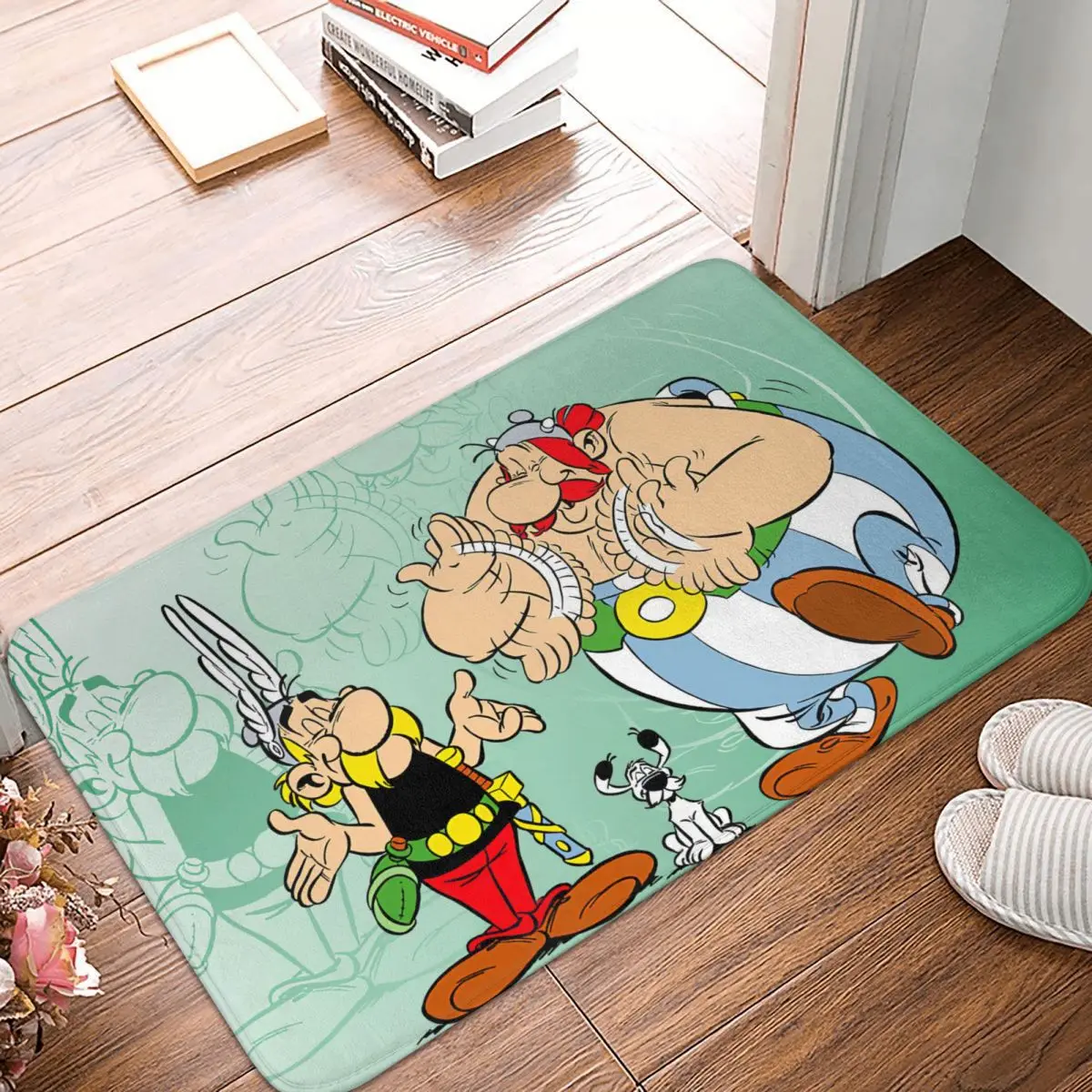 

Asterix Obelix Doormat Rug carpet Mat Footpad Bath mat Non-slip toilet Balcony Parlor durable Washable