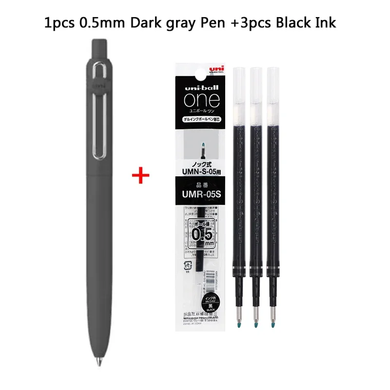

Японская маленькая гелевая ручка Uniball zento с толстым сердечником UBN-ZSC 0,5 мм/0,38 мм, водонепроницаемые канцелярские ручки с защитой от падения, ежедневные письменные ручки
