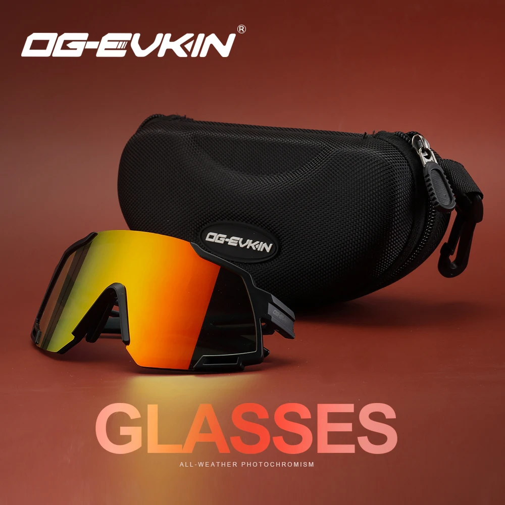 OG-EVKIN CG-002 Cycling Glasses Road Bike Cycling Eyewear Sunglasses MTB Mountain Bicycle Sports Men Women for Running Riding