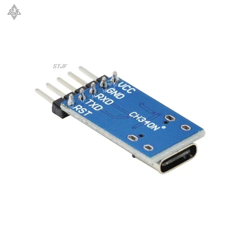 STJF Type C USB to TTL Последовательный порт Обновление модуля ch340n Линия загрузки MCU