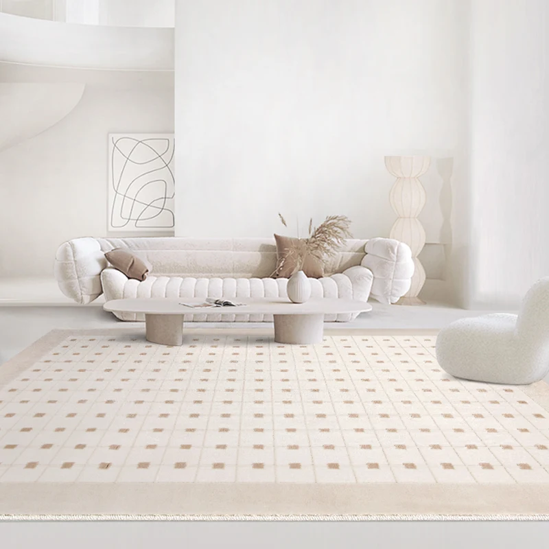 

Современный минималистичный решетчатый художественный домашний декор большая гостиная ковры светильник кие Роскошные геометрические ков...