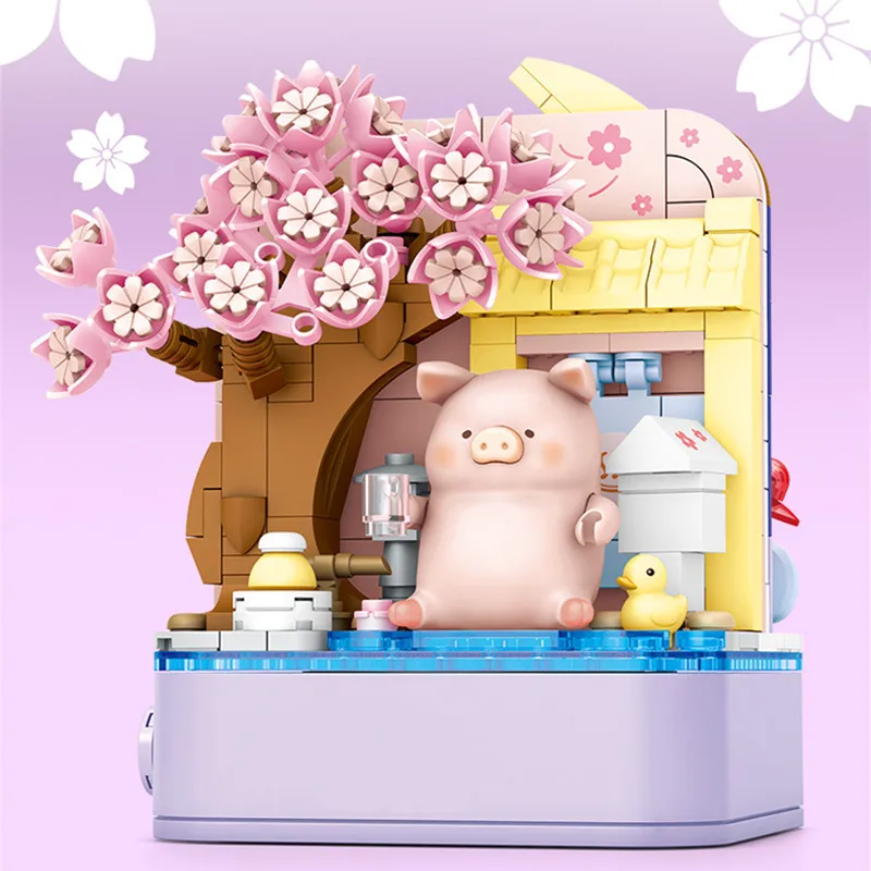 438 шт. Детский конструктор Сакура