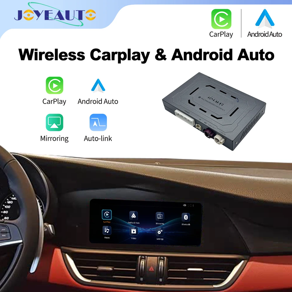 Фото Беспроводной модуль JoyeAuto Decoder CarPlay Android Auto для умных автомобильных систем Alfa Giulia/Stelvio 2017-2019 с функциями Mirror-Link и AirPlay №1