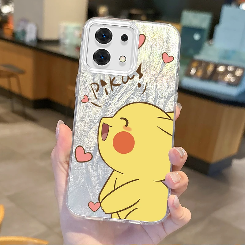 Милый аниме Покемон перо пряжа раньше для Redmi Note 13 12 11 10 9 ProPlus 13C 12C 10C A2 A1 Пикачу