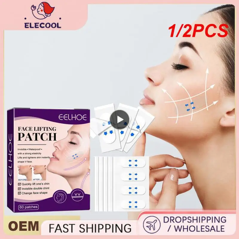 

1/2PCS Yoxier/10Sheets/Pack Waterproof V Face Makeup Adhesive Tape Invisible Breathable Lift Face Sticker Lifting Tighten Chin
