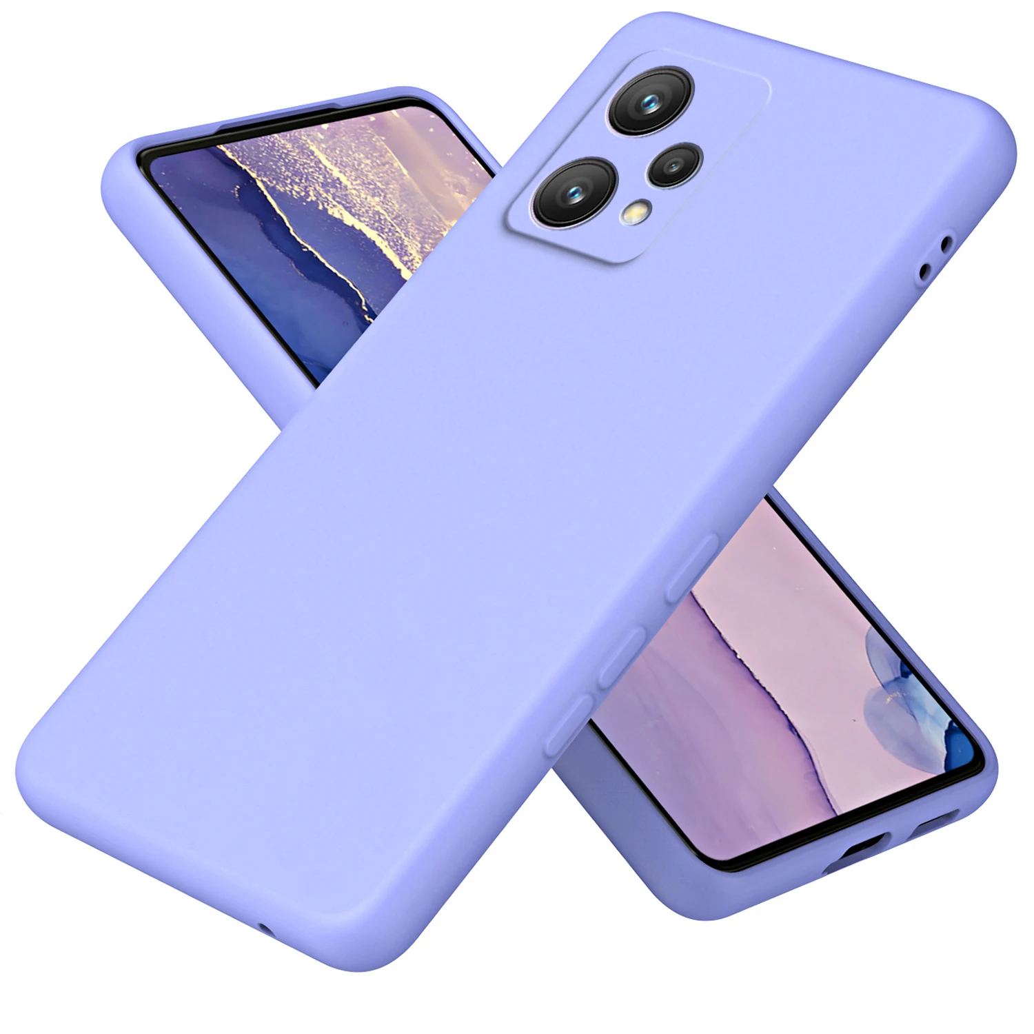 

Liquid Silicone Case For Oppo Realme 9 Pro+ Plus Luxury Built in Flannel Armor Shockproof Soft Phone Cover OppoRealme9Pro+Plus