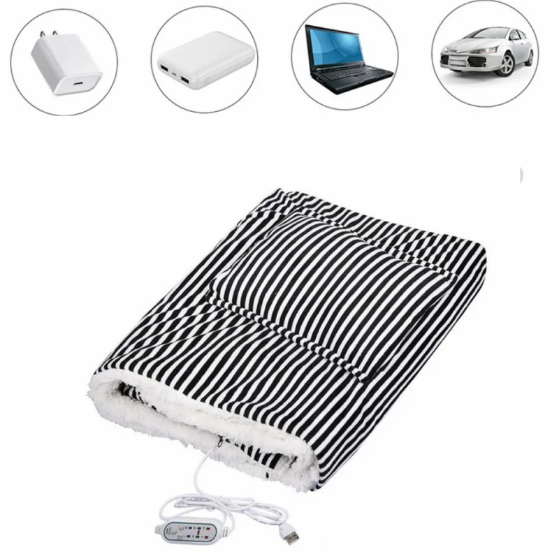 Supply, Three Level Temperature Regulation, 5Vusb Electric Blanket, Office Car Warming Blanket, Single Person Elect