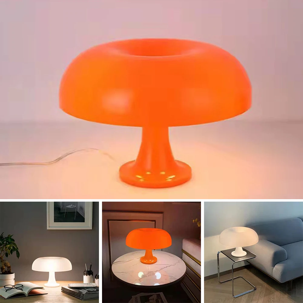 

Italy Designer Led Mushroom Table Lamp for Hotel Bedroom Bedside Living Room Decoration Lighting Modern Minimalist Desk Lights