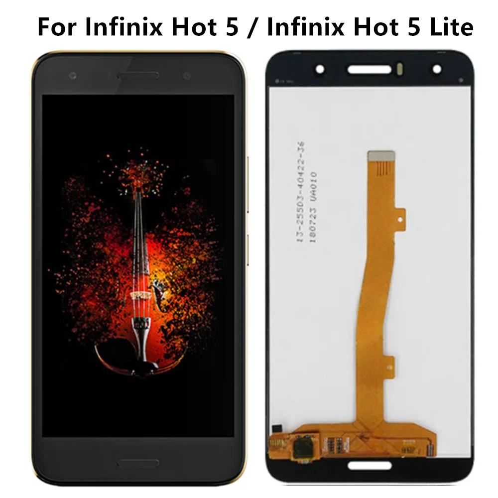 

5,5 "для Infinix Hot 5 X559 LCD дисплей кодирующий преобразователь сенсорного экрана в сборе X559C X559F Hot 5 Lite LCD запасные части