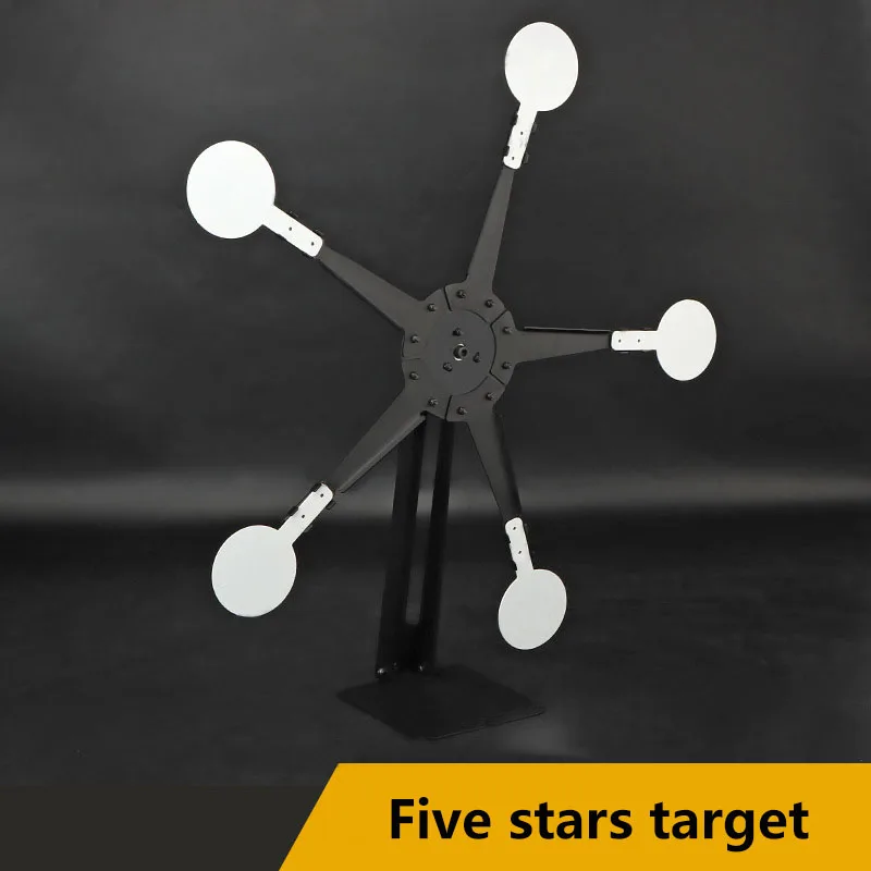 Five Stars Target Alloy Material Magnetic Suction Bullseye Tracing Point Shooting Training Mobile Shooting Target