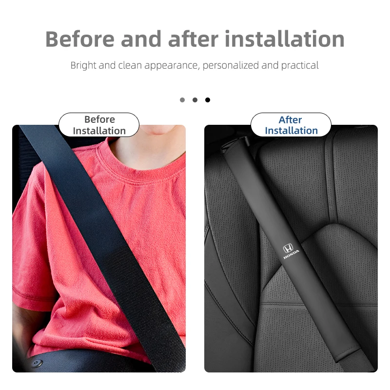 Автомобильные кожаные наплечники защитный чехол для ремня безопасности