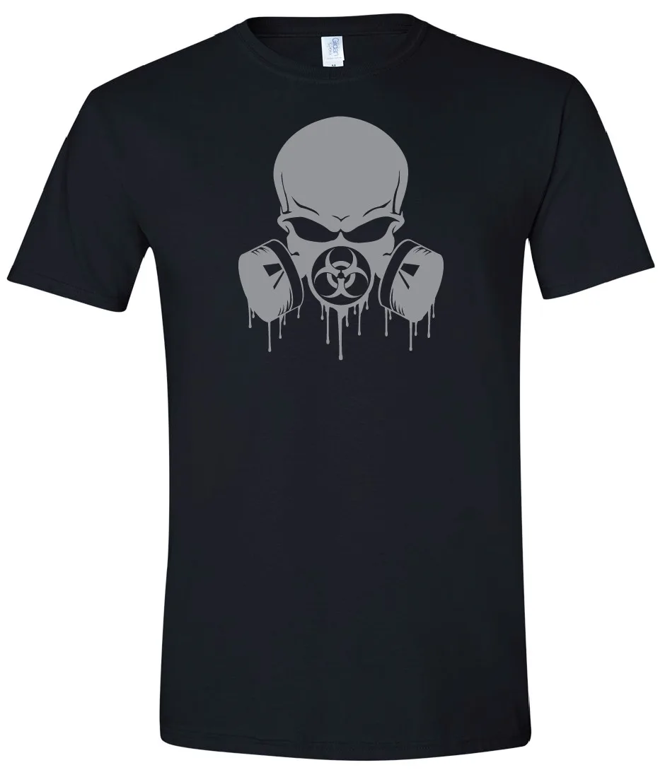 Футболка bioопасная обычный серый Принт с коротким рукавом