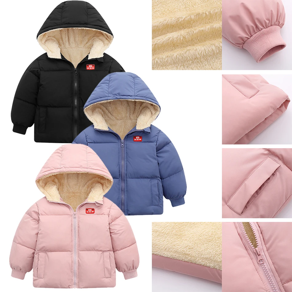 

2022 Autumn And Winter Children's Cotton-padded Clothes New Fashion Clothinng Unisex Baby Hooded Parka Boys Clothes Down Jacket