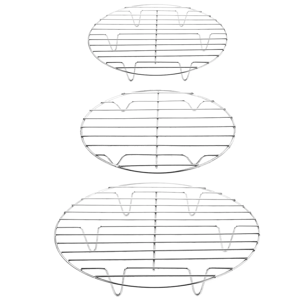 

3Pcs Steamer Rack Cooking Metal Round Cooling Racks Steaming Rack Steamer Rack for Home Cooking