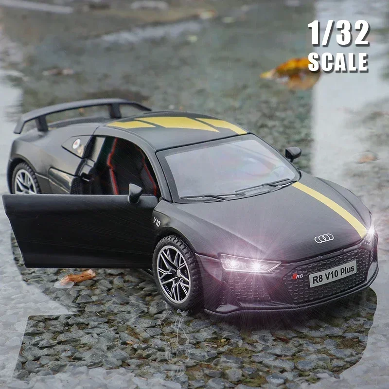 1:32 Audi R8 V10 Plus суперкар модель автомобиля из сплава литье под давлением