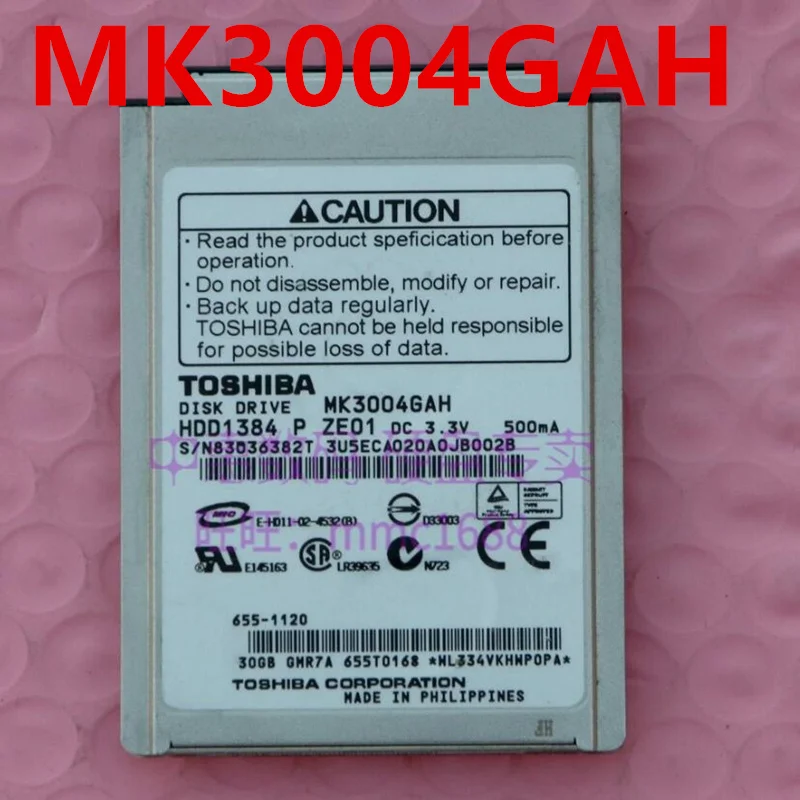 

95% Новый оригинальный жесткий диск для Toshiba 30GB 1,8 "8MB CE 4200RPM для MK3004GAH