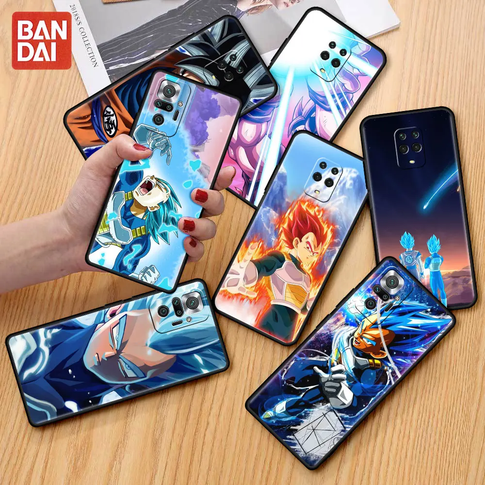

Shockproof Case for Xiaomi Redmi Note 9S 9 8 10 Pro 9C 9A K40 9A 7 8T 7A 6A 8A Capa Soft Phone Back Cover Dragon Ball Z Vegeta