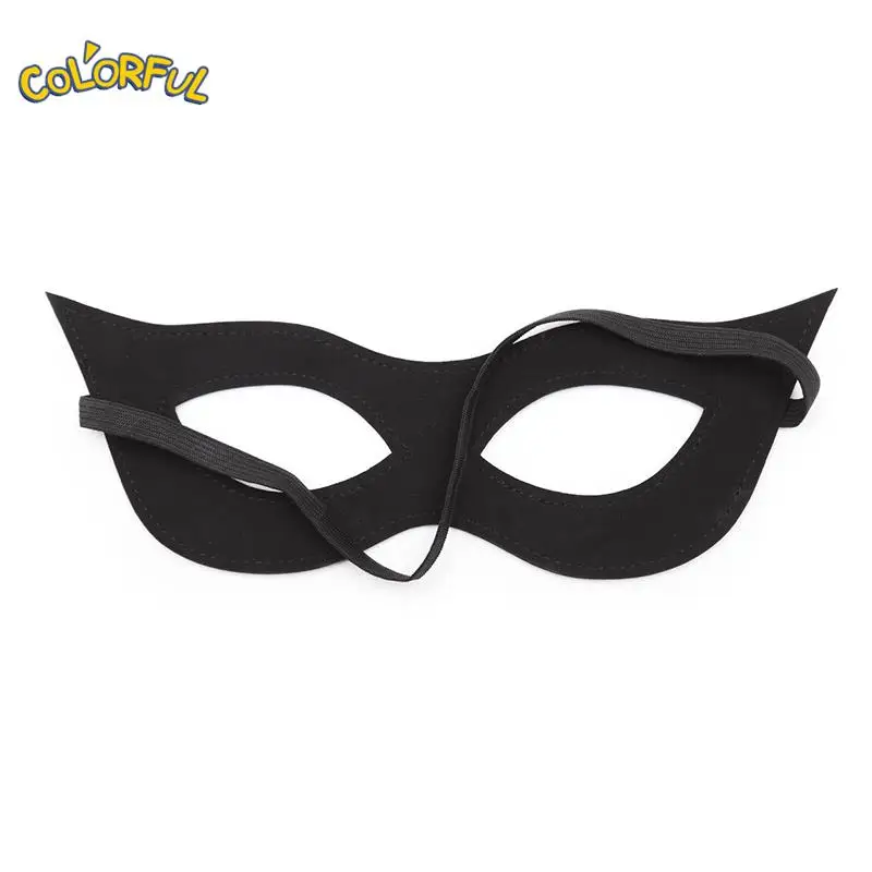 

Halloween Carnival Faux Leather Masquerade Cosplay Joker Eye Masks Superhero Costume Accessories Sexy Cat Girl Eyewear