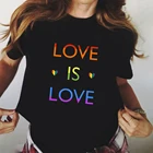 Женская футболка с принтом ЛГБТ, радуга, любовь, гей-Прайд, ЛГБТ, 2020