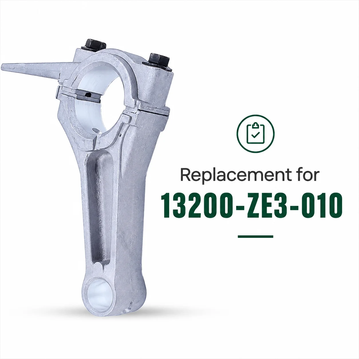 Фото Шатун для двигателей Honda GX340 GX390 340 390 188F 11HP 13HP, запчасти для генераторов и газонокосилок, OEM 13200-ZE3-010 №2