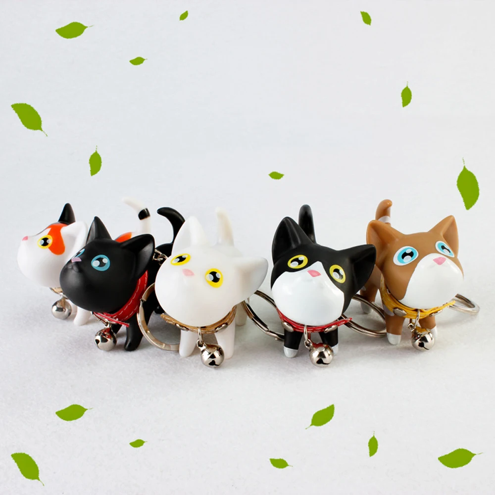 

Cartoon Cats Keychain Cute Animal Figure Key Chain Bag Pendant Key Ring Pet Keychains Handbag Bag Ornament Bag Accessories