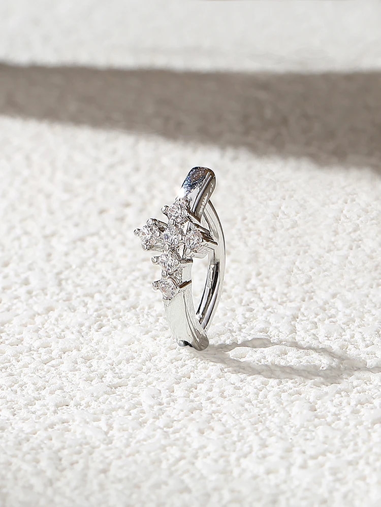 1 шт. Женское кольцо для пирсинга живота с фианитами