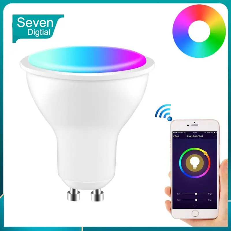 

Zigbee Smart Gu10 Light Bulb Voice Control Tuya Led Light Bulb 100-240v Dimmable Lamp Smart Home