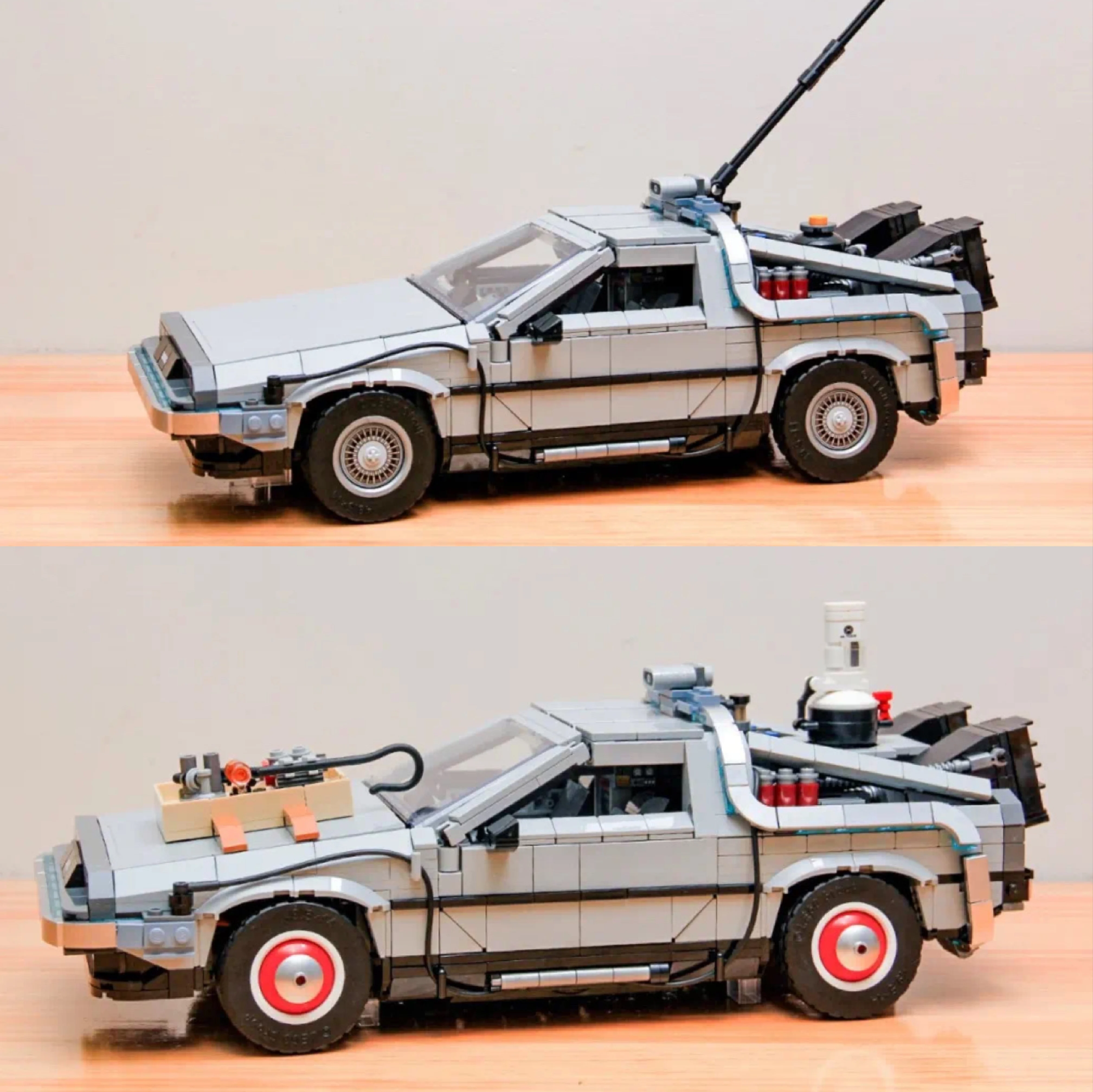 Back To The Future DeLoreaned Racing Car DMC-12 Time Machine 10300 Creative Expert Moc Brick Model Building Blocks Toy