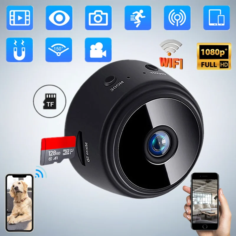 Мини-камера A9 с поддержкой Wi-Fi 1080p HD ночная версия микродиктофон беспроводные