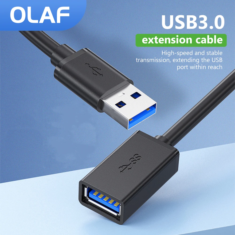 

Olaf USB3.0 Extension Cable USB To USB Cable Extender Data Cord For Smart TV PS4 Xbox USB 3.0 Fast Transfer Cable adapter