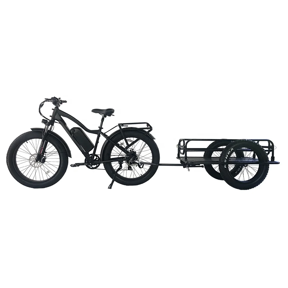 

Hot ATV Electric Bike Motorcycle Light Weight Dump Box Trailer Farm Trailer 20 Inch Fat Tire Cargo Trailer