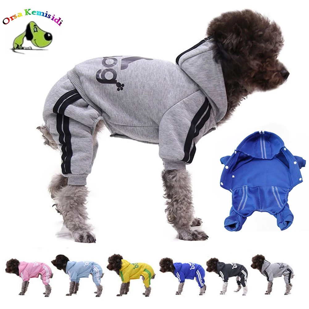 

Small Medium Dogs Hoodies Coat Winter Pet Jumpsuit Clothes Chihuahua French Bulldog Pug Puppy Overalls Costume Dog Clothing