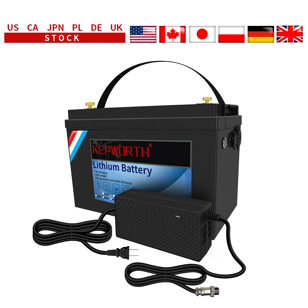 

KEPWORTH New 12V 120Ah LiFePO4 Lithium Iron Phosphate Battery 1440Wh For Trolling Motor Solar Van Life Back Up Power & Off