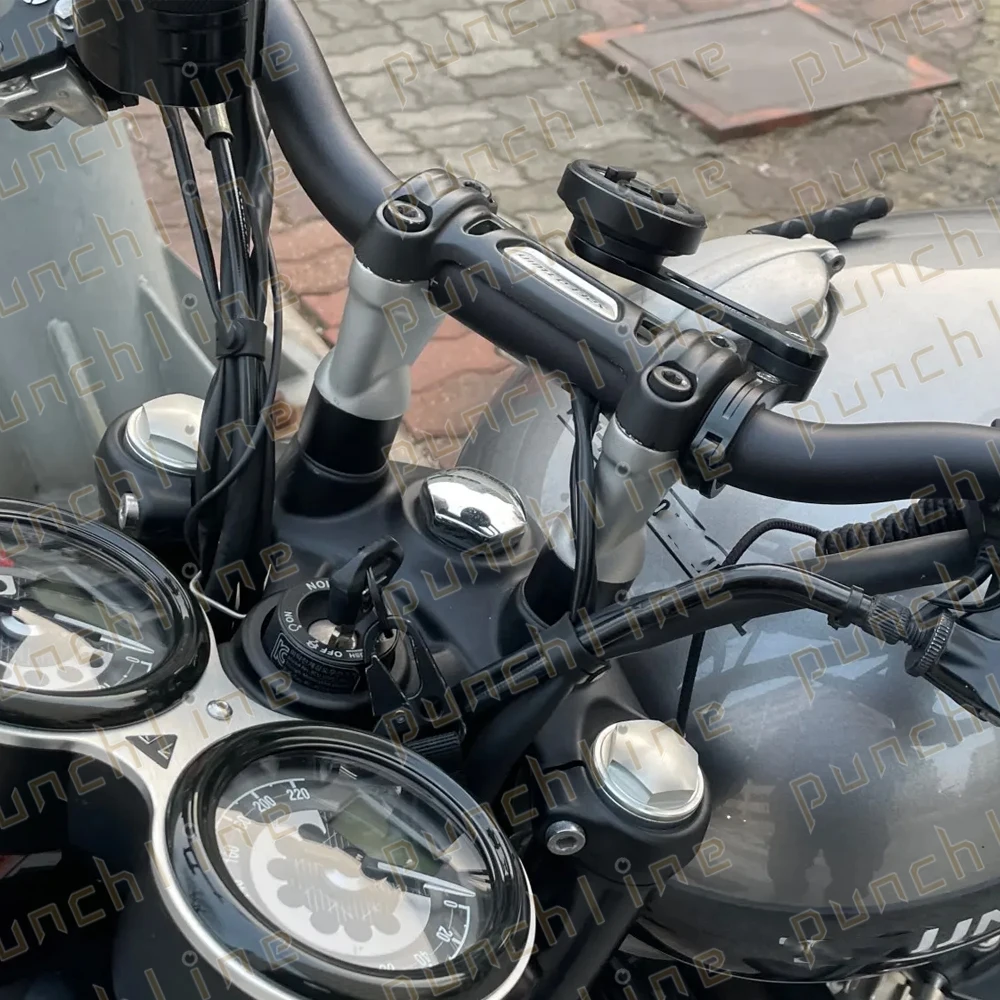 Для скремблера 400X Speed 400 Scrambler 1200 XC XE Bonneville T100 T120 BOBBER Street 900 зажим для руля
