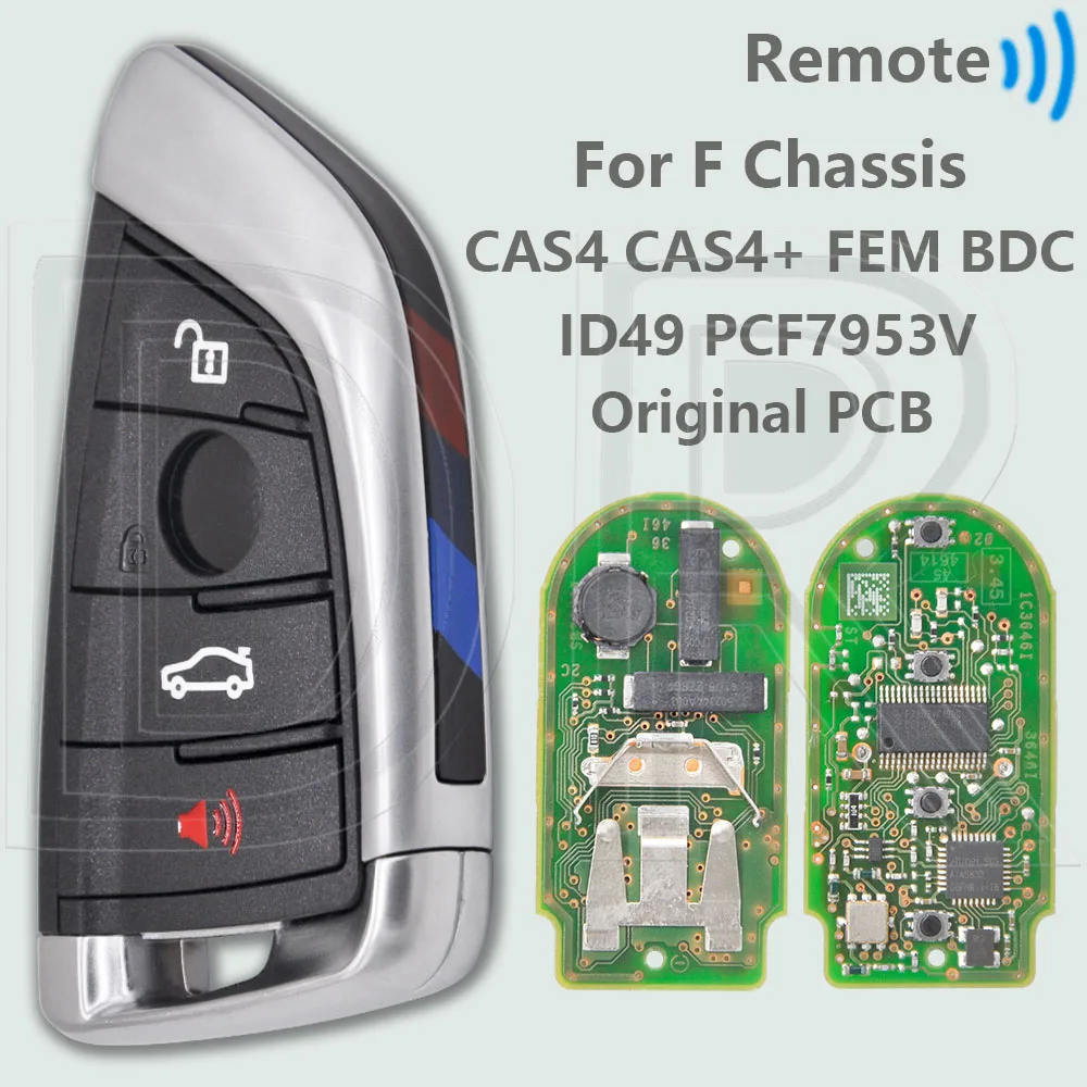

Чип DR ID49 PCF7953V, оригинальная печатная плата, 433,9 МГц, поддержка приближения CAS4 CAS4 + FEM BDC, автомобильный дистанционный ключ для BMW 3 5 7 X3 X5 X6 M2 M3 M4