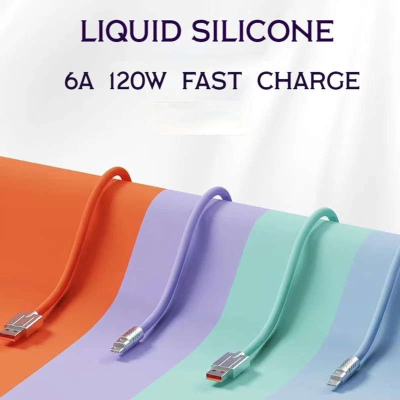 Hand Made 100w 6A Super Fast Charge PD Type C Liquid Silicone Cable Quick Charge Usb Cable Usb C to C Charger Cable