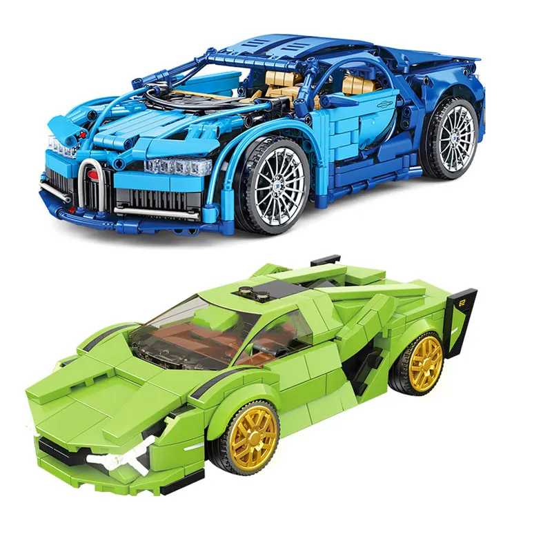 

SEMBO MOC креативные высокотехнологичные строительные блоки со скоростью, Модель гоночного автомобиля, детские игрушки, подарок на день рожден...