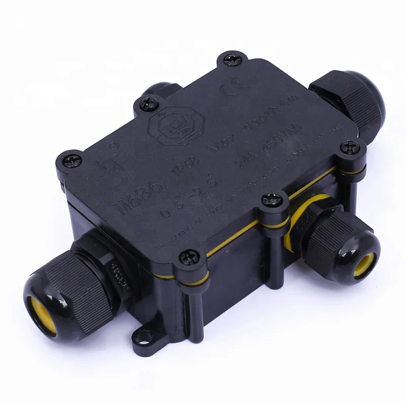 

IP68 Waterproof Junction Boxes 4 Way Outdoor External Coaxial Cable Connector Junction Box