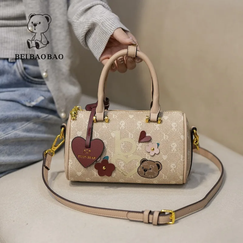 Минималистичная Женская Ретро сумка Beibaobao для поездок через плечо в западном