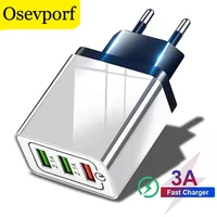 18w quick charge usb charger qc3 0 qc4 0 fast charging multi plug mobile phone charger for iphone 12 11 pro max x travel adapter