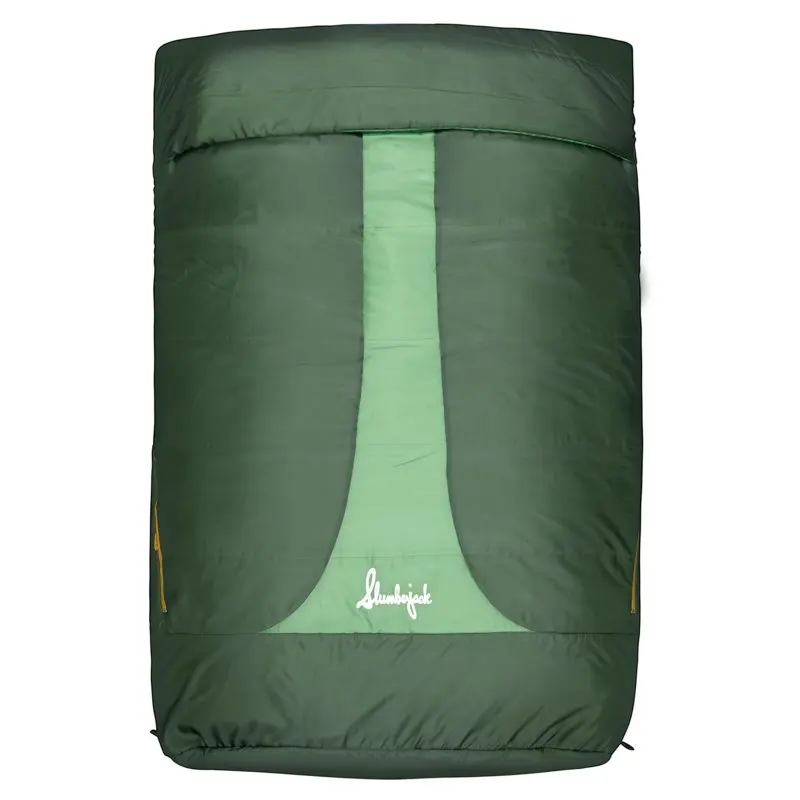 

Glades 25-Degree 2 Person Hooded Sleeping Bag, Green, 66"x88"
