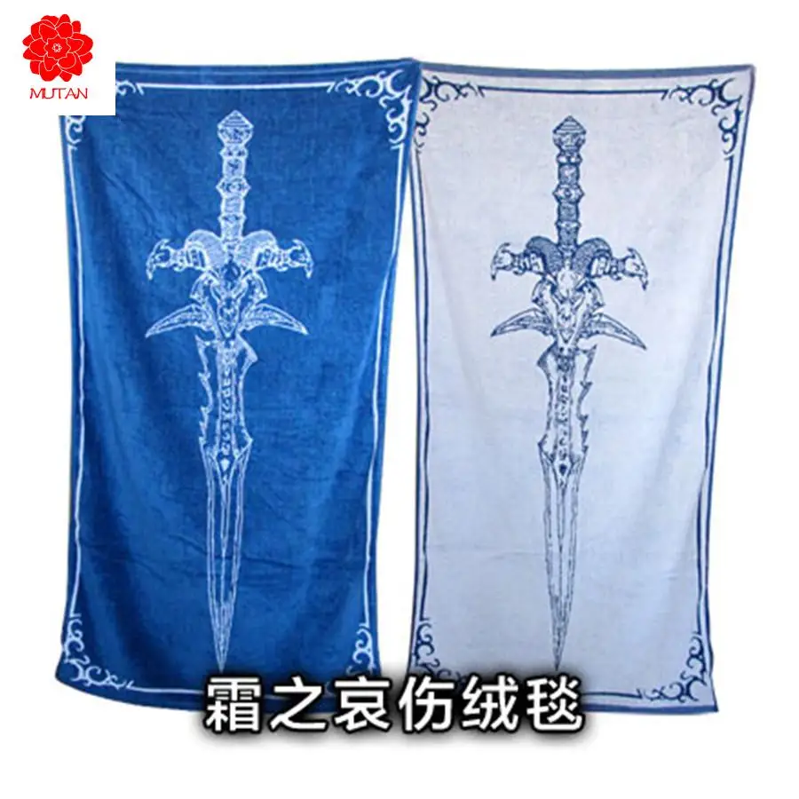 

Одеяло Frostmourne 145x75 см из мультфильма «Мир войн», детский коврик, гобелен, мягкое настенное покрывало, пляжное полотенце, коврик, одеяло, стол