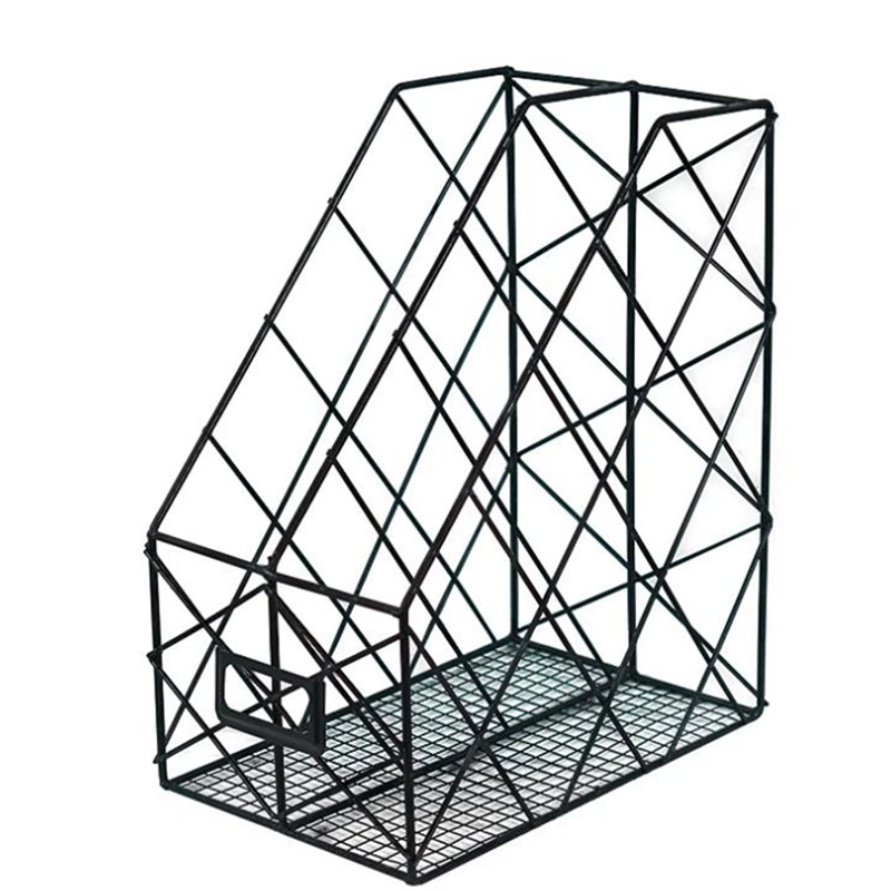 2 секции подставка для журналов держатель файлов настольный металлический