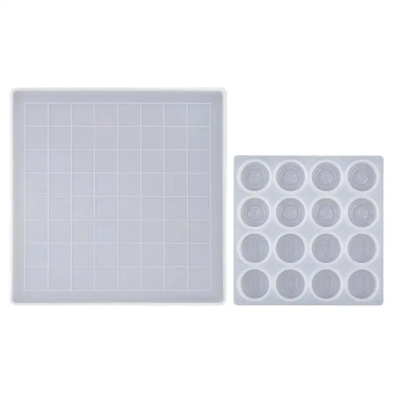 

DIY Epoxy Resin Mirror Silicone Mold For Handmade Chess And Checker Game Board Casting Molds International Checkers Toy