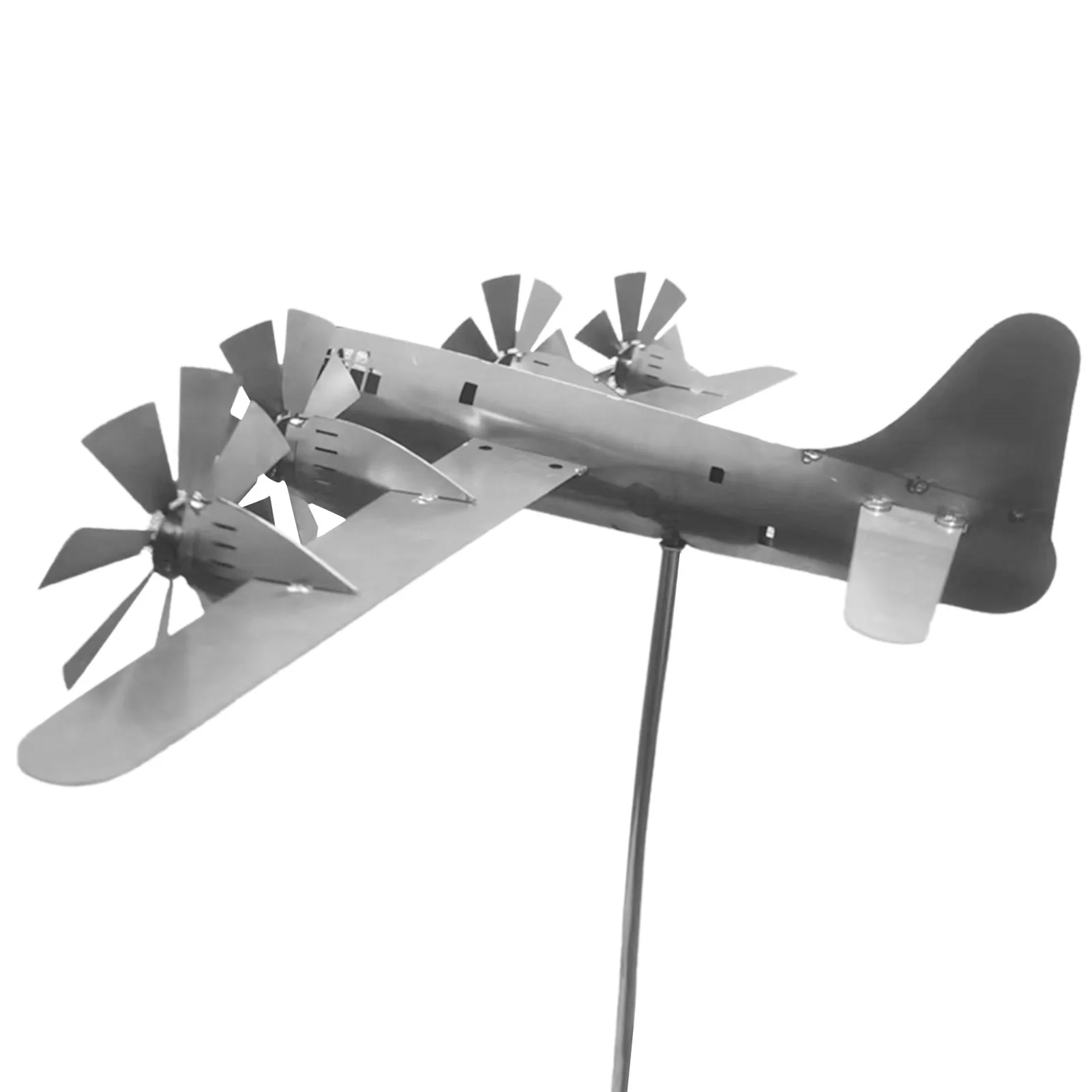 

Super Fortress Aircraft Windmill Metal Garden Wind Spinners Garden Pinwheels Wind Art Metal Spinners for the Yard Patio Garden