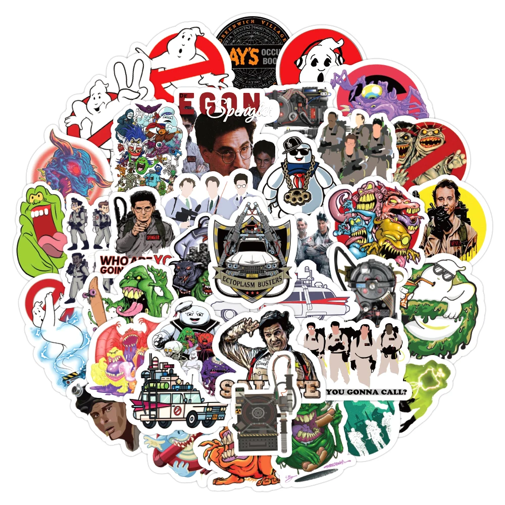 

10/30/50pcs/pack Classic Movie Ghostbusters Cartoon Stickers For Notebook Motorcycle Computer Mobile phone Suitcase Luggage DIY
