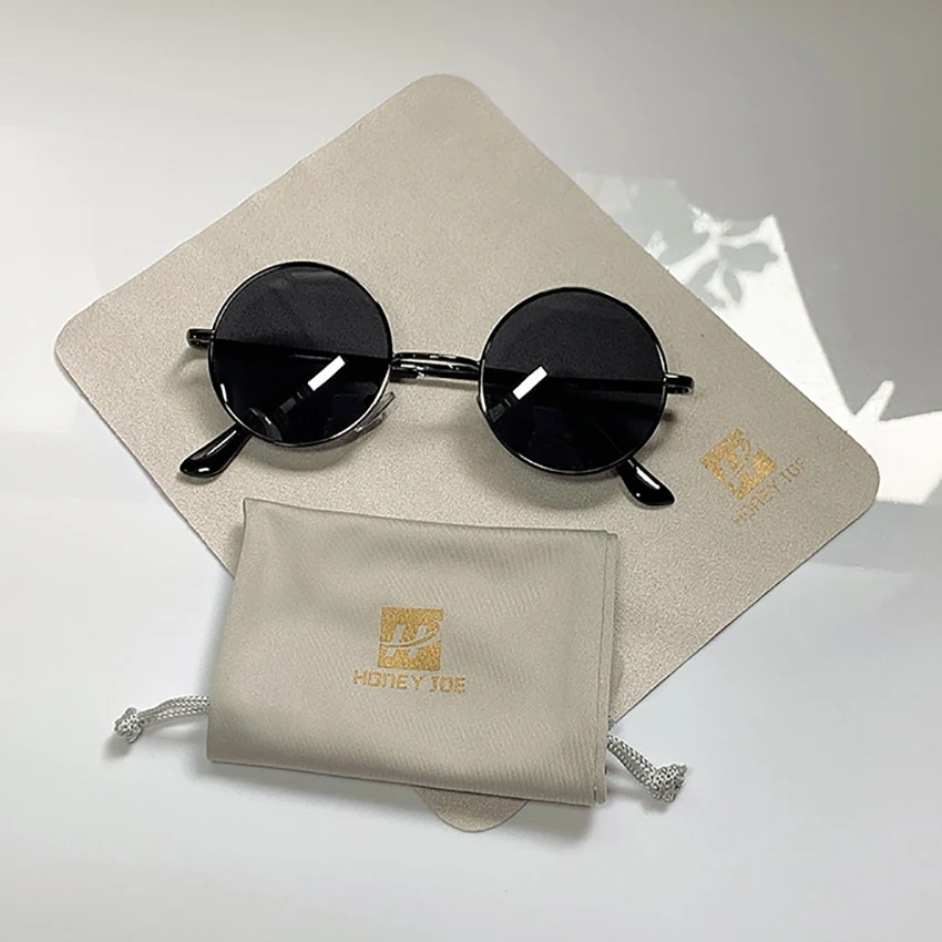 Фото Мужские и женские солнцезащитные очки круглые поляризационные в ретро-стиле
